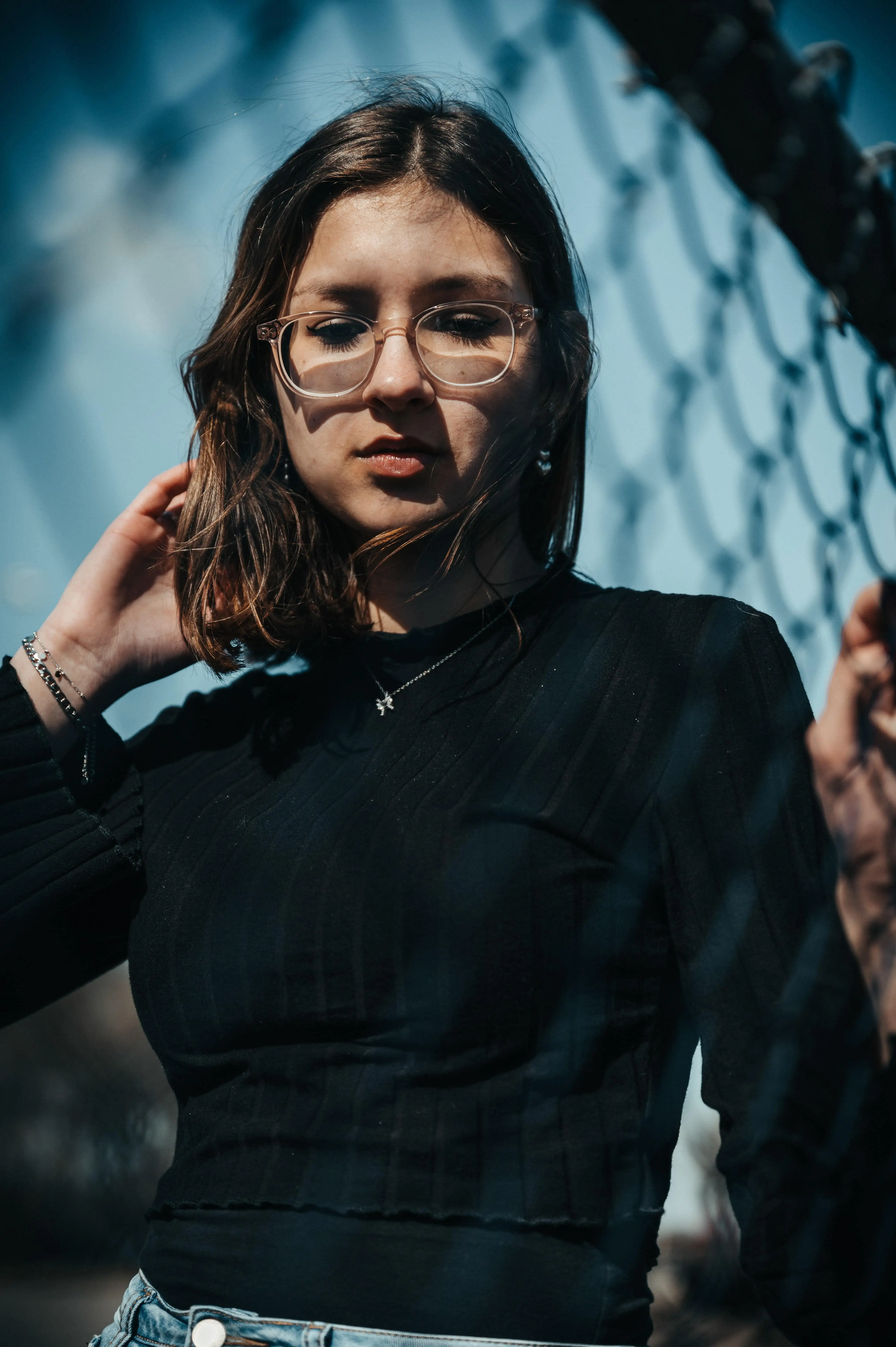 Portrait femme souriante